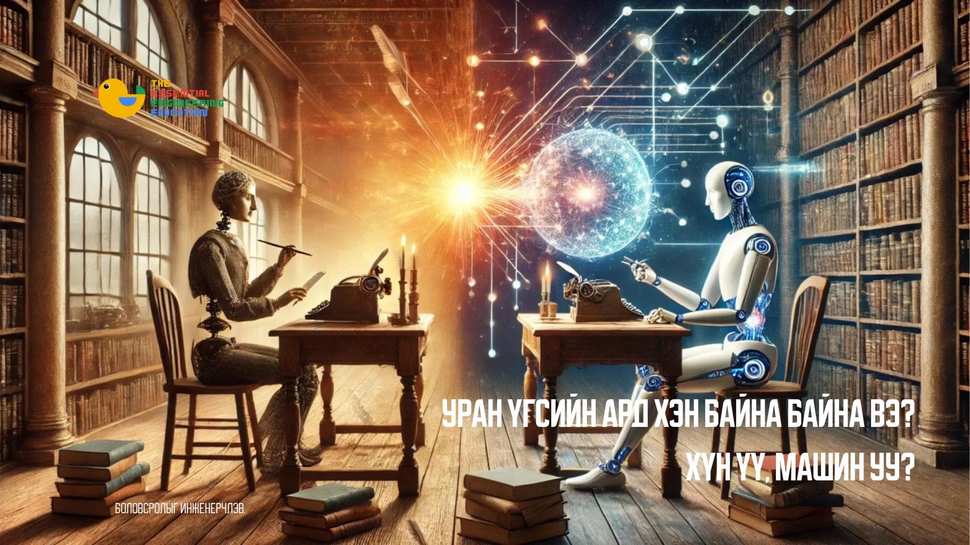Уран үгсийн ард хэн байна байна вэ? Хүн үү, машин уу?