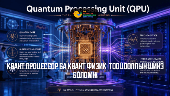 Квант процессор ба квант физик: Тооцооллын шинэ боломж
