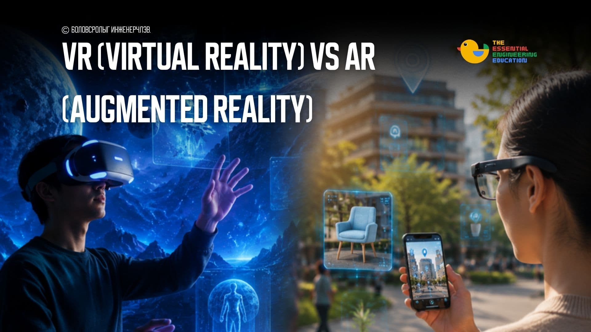 VR (Virtual Reality) vs AR (Augmented Reality)