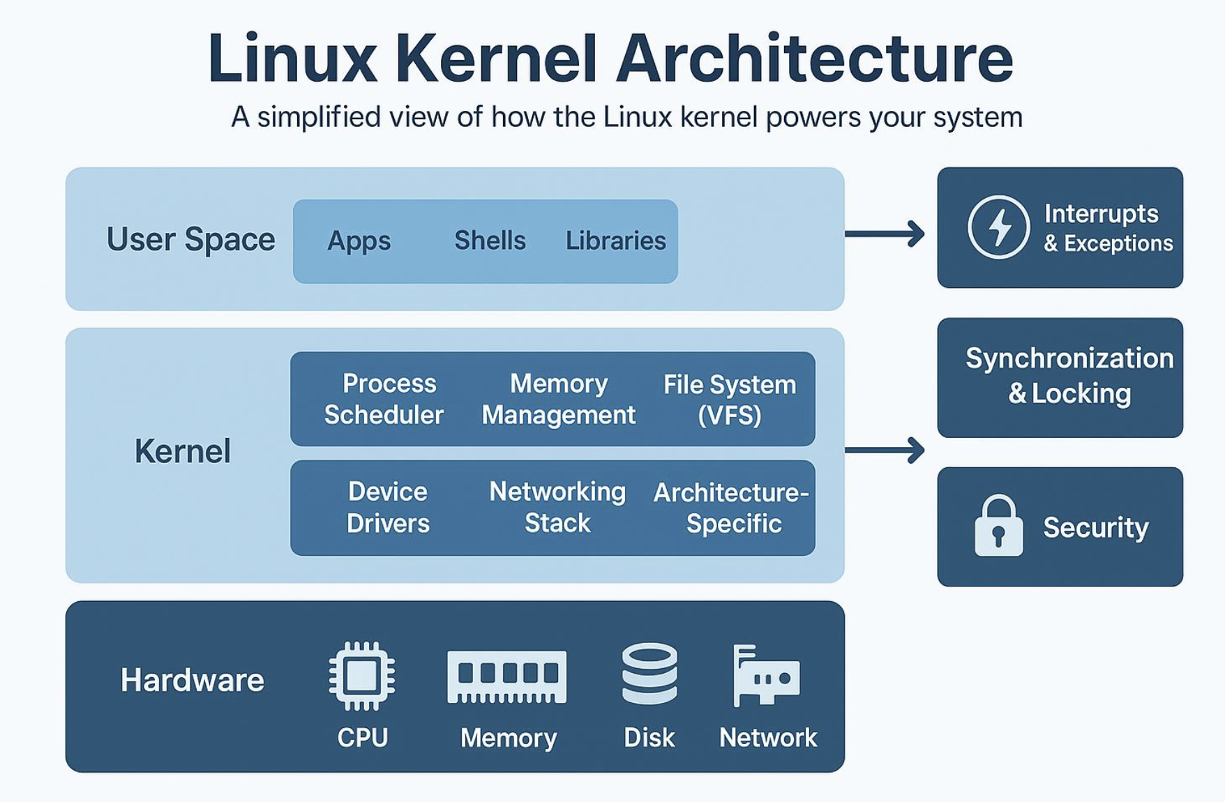 Linux kernel техник хангамжийн нөөцийг удирдах нь